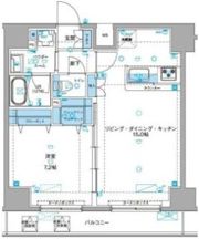 ジェノヴィア浅草Ⅲグリーンヴェールの間取り画像