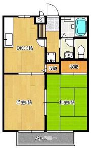 サンハイツ岡垣 A棟の間取り画像