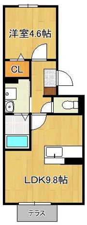 ザ・レジデンスD-room守恒の間取り画像