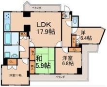 シーズンコート茶屋ヶ坂の間取り画像