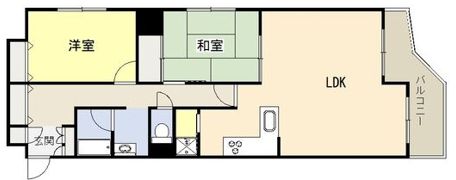 オーラムアルジャン阿波座の間取り画像