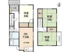中村貸家の間取り画像