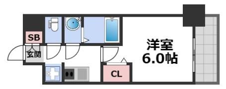 ファステート難波ヴィラントの間取り画像