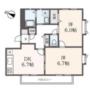 クレール浜田山の間取り画像