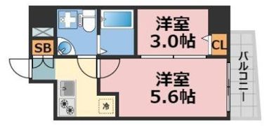 セレニテ上町台の間取り画像