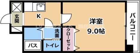 ヒルズイッセイの間取り画像