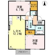 エクセレントヴィラ B棟の間取り画像