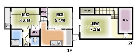野里町文化の間取り画像