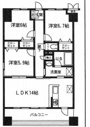 ロイヤルメドゥ北戸田の間取り画像