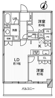 ドゥーエ大宮の間取り画像