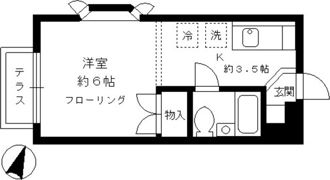 ライトハイツの間取り画像