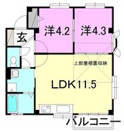 フォブール木屋町の間取り画像