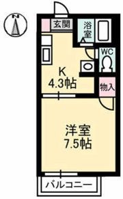 フレグランス野崎 B棟の間取り画像