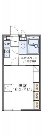 レオパレス道野辺北原の間取り画像