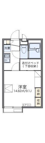 レオパレスグリーンハイツの間取り画像