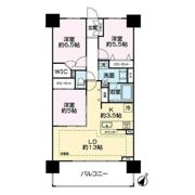 レーベン長岡寺島町Vertalier 11階3LDKの間取り画像