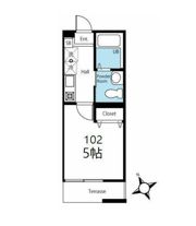 ハーミットクラブハウス横浜白楽の間取り画像