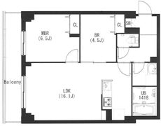 エスティメゾン都立大学の間取り画像