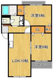 シャトーK葛原の間取り画像