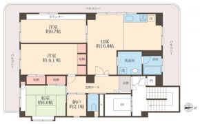 ホライズン東四つ木の間取り画像