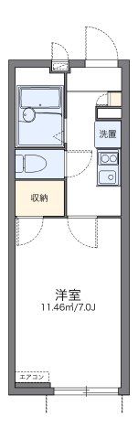 レオパレスタートルクレインⅡの間取り画像