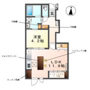 レヴメゾン神山四番館の間取り画像