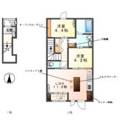レヴメゾン神山四番館の間取り画像
