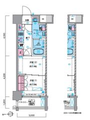 GENOVIA浅草Ⅵskygardenの間取り画像