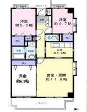 ネオアージュ三鷹の間取り画像