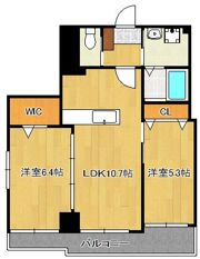 クレスト西小倉の間取り画像