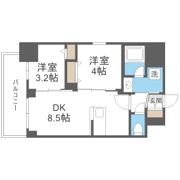 リヴェント難波ウエストの間取り画像