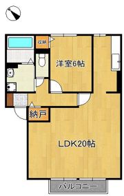 クレール本城の間取り画像