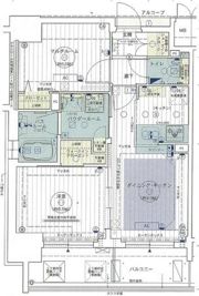 エステムコート難波Ⅴブロードの間取り画像