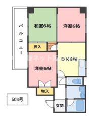 ロイヤルハイツ扇町Ⅱの間取り画像