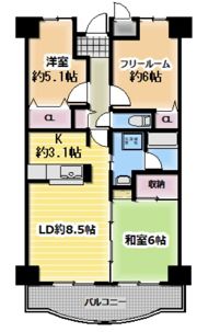 グランドソーワ今福鶴見の間取り画像