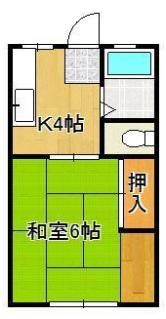 ヤングハイツアイリスの間取り画像
