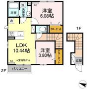 parksideAsami【パークサイドアサミ】 A棟の間取り画像