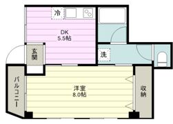 若林ハイツの間取り画像