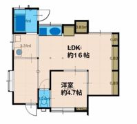 不入斗4丁目ベース Aの間取り画像