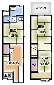 島頭4丁目テラスハウスの間取り画像
