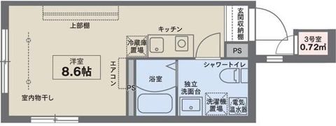 COCOFLAT武蔵関の間取り画像