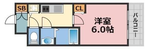 レオンコンフォート阿波座西の間取り画像
