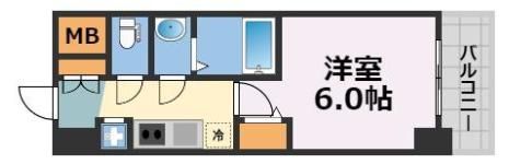 大阪難波Noahの間取り画像