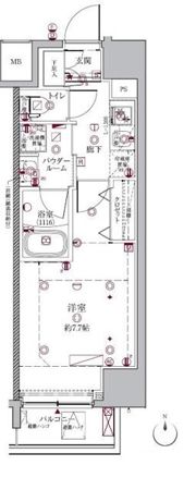 クレイシアIDZ中野アーバンスクエアの間取り画像
