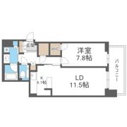 ザ・ファインタワー梅田豊崎の間取り画像