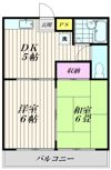 メゾネットミヤの間取り画像