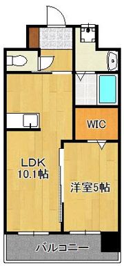 ギャラクシー折尾の間取り画像