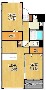 Prestige del 西海岸の間取り画像