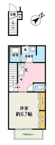 (仮称)調布市国領町五丁目長屋の間取り画像