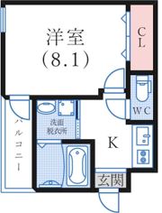 フジパレス神戸本町ウエストの間取り画像